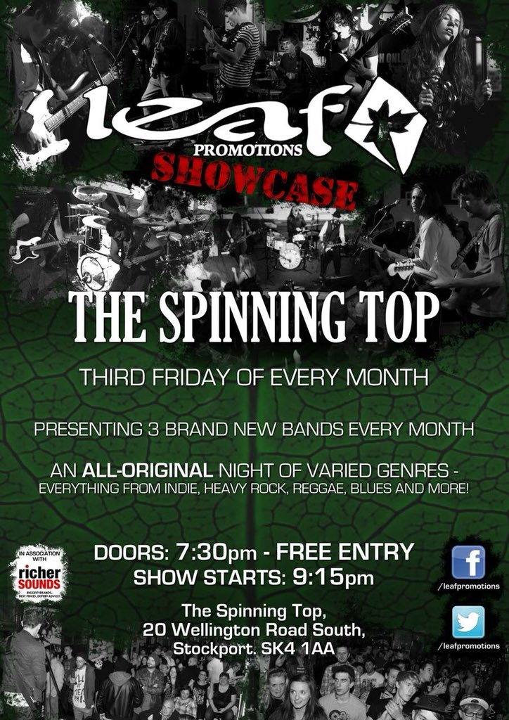 🔥🔥🔥THIS FRIDAY <a href="/SpinningTopSK4/">The Spinning Top</a> 
Three of the very best ORIGINAL bands from across the Northwest!
“LEAF SHOWCASE” w/ Square Wild, <a href="/DirtyRottenSoul/">Dirty Rotten Souls</a> <a href="/queencultband/">𝔔𝖚𝖊𝖊𝖓 𝕮𝖚𝖑𝖙</a> 
FREE ENTRY- 9pm start!
Don’t miss out!!! 🎉🎸🎤🍺