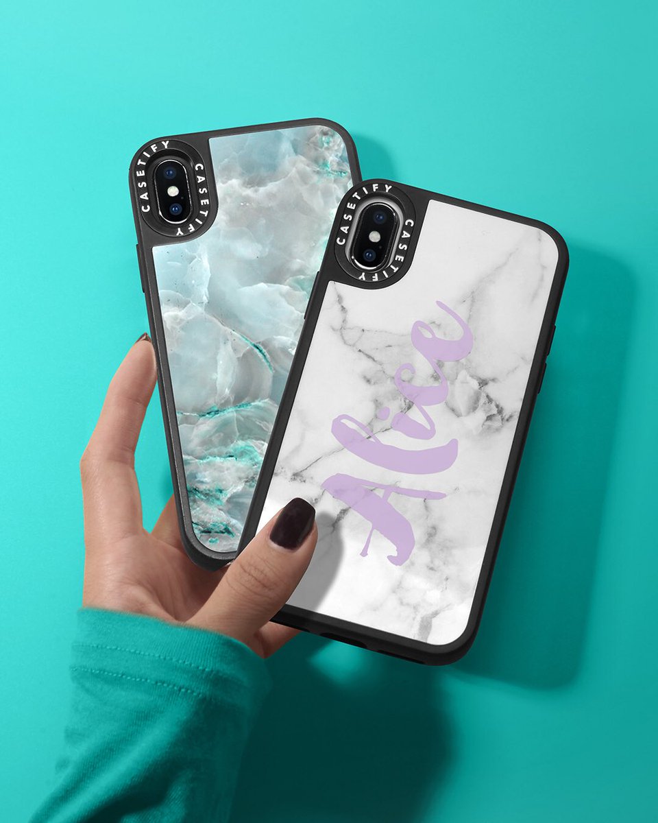Casetify's tweet photo. That’s right, we took fan favorite aspects of our products and put it together. Get a marblous case WITH your name on it. Exclusively on https://t.co/3X52EK6GvY. #CustomCasetify ⠀ https://t.co/S1RdQdJ2XM