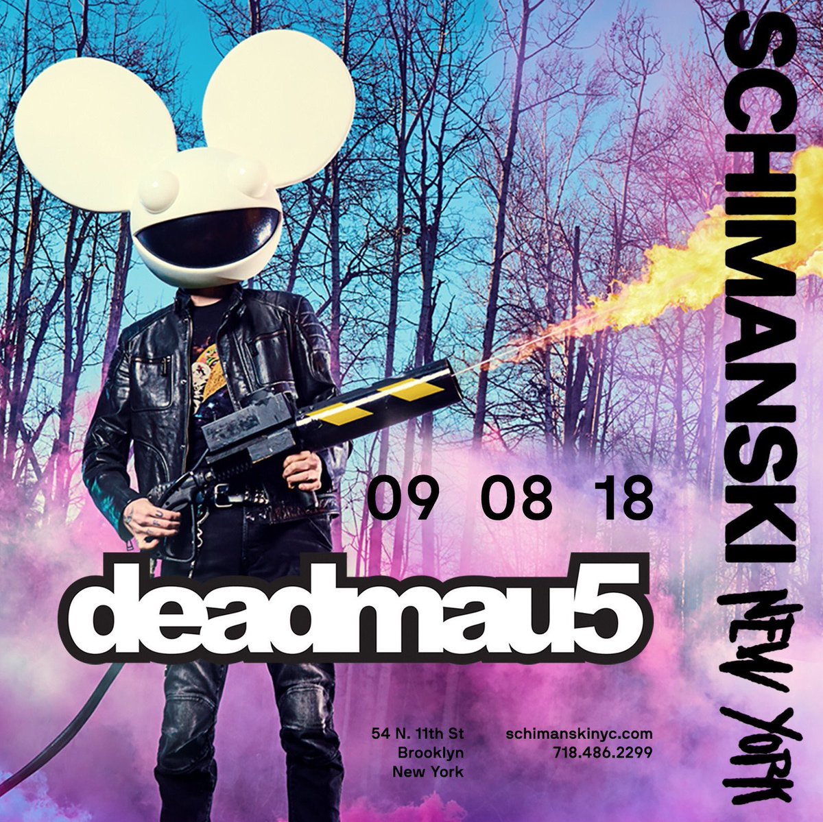 New Show: <a href="/deadmau5/">Goat lord</a> will play <a href="/schimanskinyc/">Schimanski</a> on 9/8