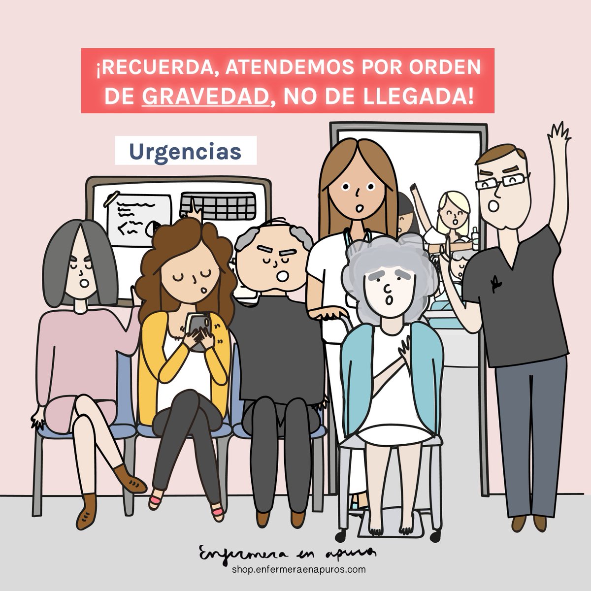 enfermeraapuros's tweet photo. Paciencia, y sobre todo RESPETO en los servicios de Urgencias. ✋❤️
Respeto por los pacientes realmente graves.
Respecto por los sanitarios y todo el personal que hacen todo lo posible por agilizar las cosas.
Respeto por los demás familiares y acompañantes. https://t.co/gTlGZc3n68