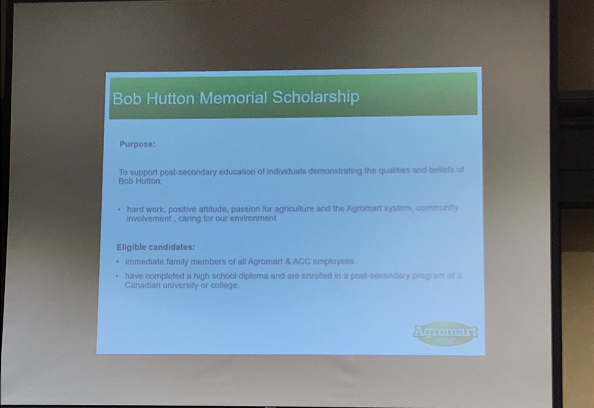 Congratulations to Luke Fisher (<a href="/Truroagromart/">Truro Agromart Limited</a>) and Aimme Collins (Alliance Agri-Turf) for winning the 2018 Bob Hutton Memorial Scholarship. Very well deserved!