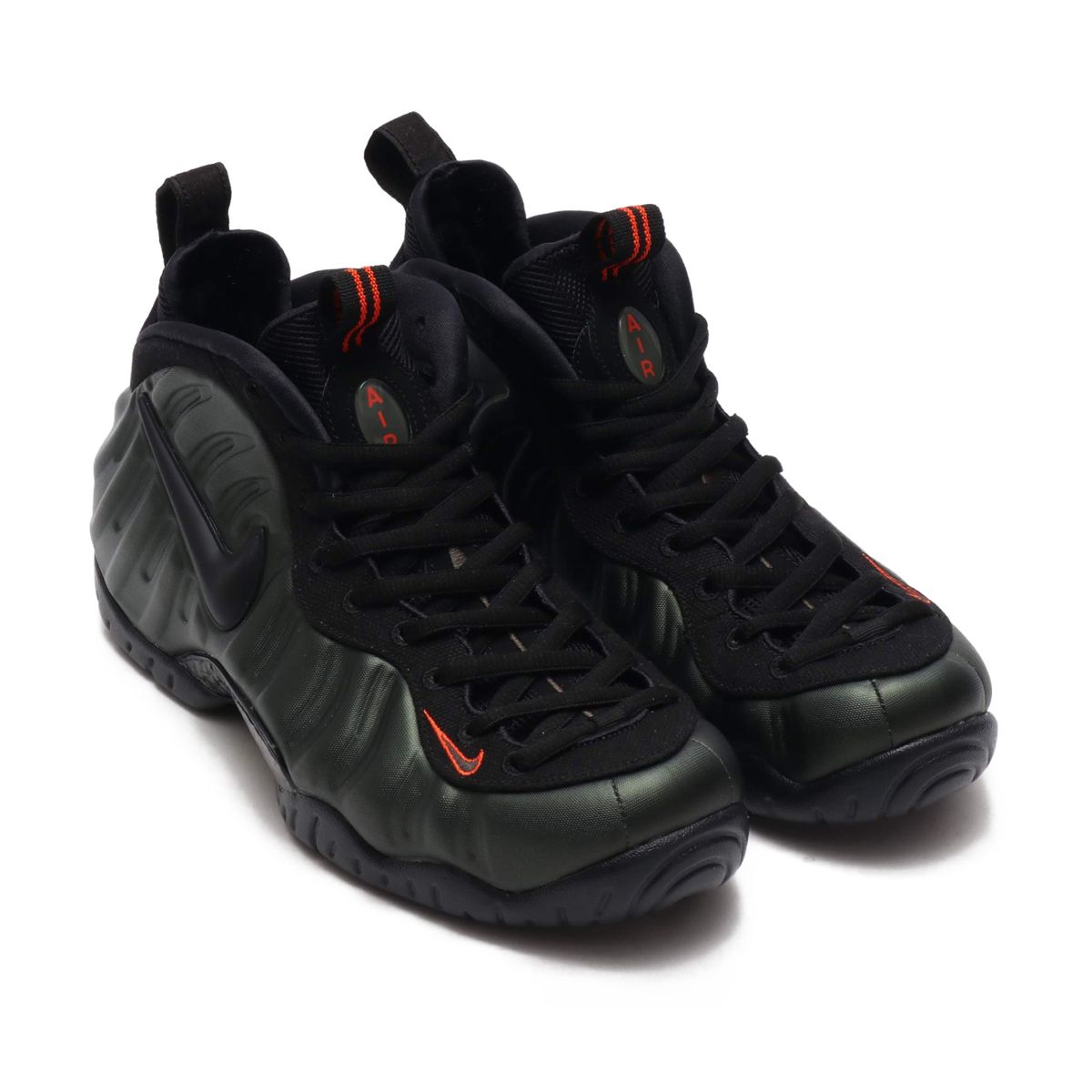 foamposite pro sequoia black team orange