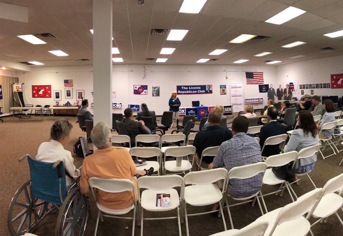 MTLforSOS's tweet photo. It was good to hear from featured speaker Ed Haroutunian at last evening’s Summer Night Forum. Thank you the @LivoniaGOP for hosting the event and allowing me a few moments to speak about my campaign for Secretary of State! #MTLforSOS #MISOS https://t.co/eUrgItuUn2