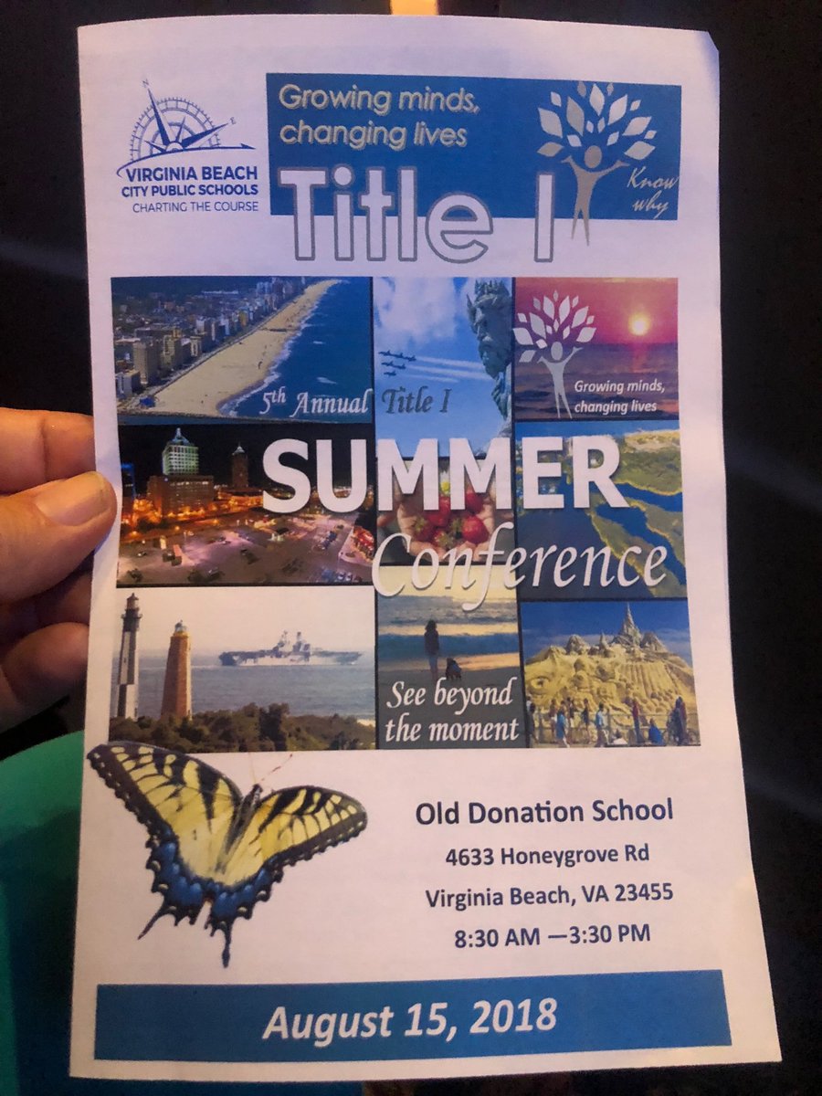 marietculver's tweet image. Inspirational Day with ⁦@VBTitleI⁩ ⁦@vbschools⁩ #KnowWhy ⁦@BrickellAcademy⁩ 💙😊☀️