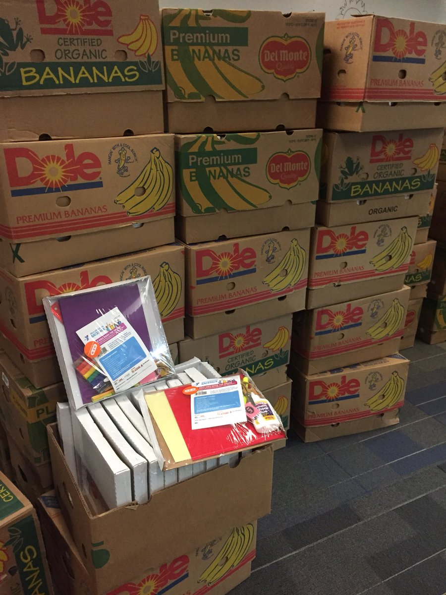 Thank you to Duncan YMCA Operation Backpack for helping our students be ready for school! Boxes full of supplies!!
