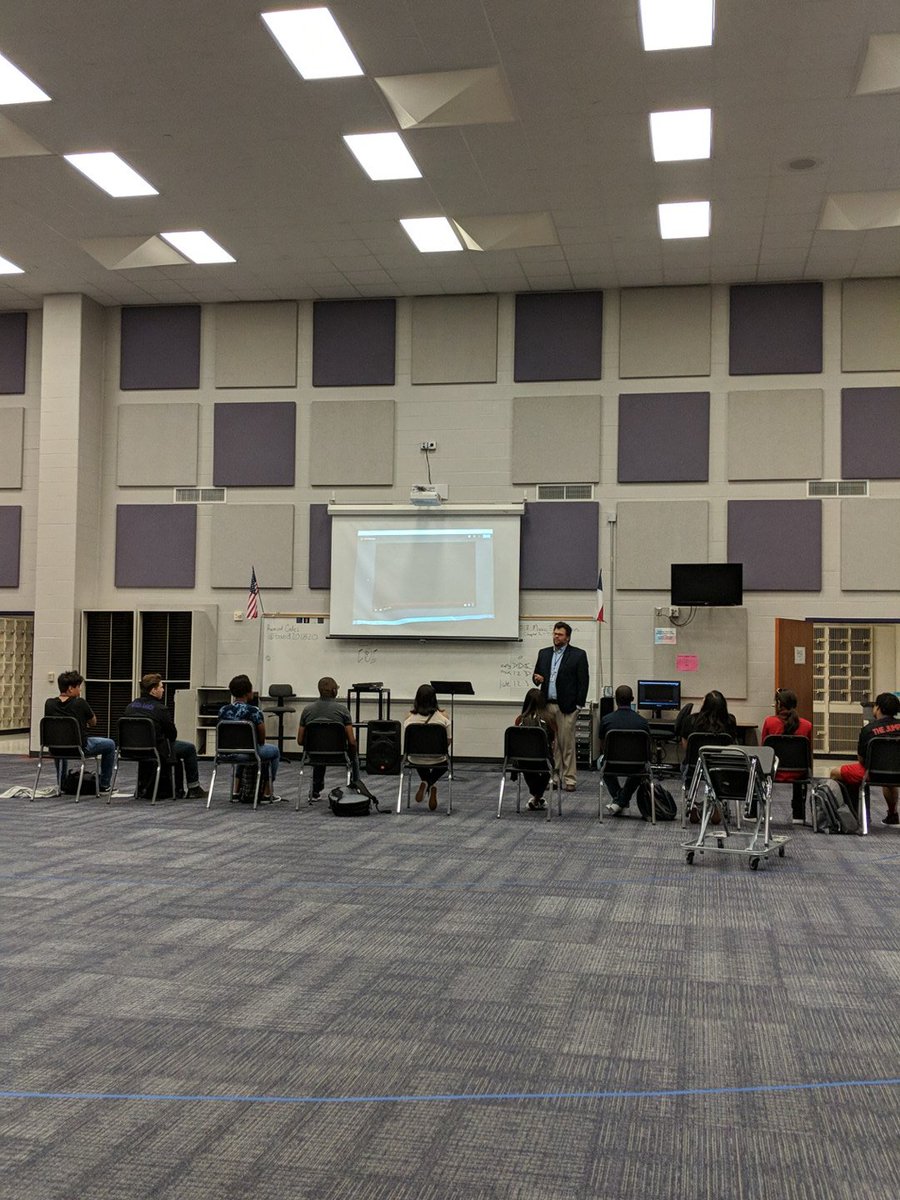 MRHSBand's tweet photo. 1st period percussion learning the rules of the band hall! Come check out the awesome informational video produced by our SLT! #MRHS3D #katyisd #mavarts #mrhsband #ilovemortonranch https://t.co/OrQdFgQstR