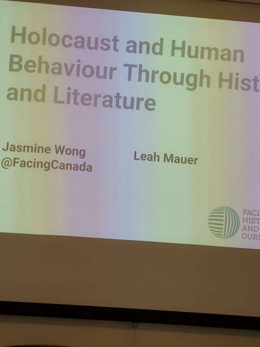 New PD session from <a href="/FacingCanada/">Facing History CAN</a> 
Excited to get started!
