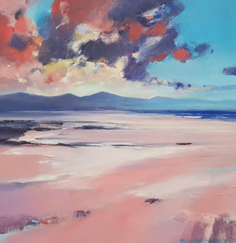 sarahsamuelsART's tweet photo. "From Newborough Beach towards Snowdon" by Andrew Kinmont is a "20" x "20" Oil. To enquire about this painting, click here >> https://t.co/l2GrxA9vi6 https://t.co/WKkhHUJv1d