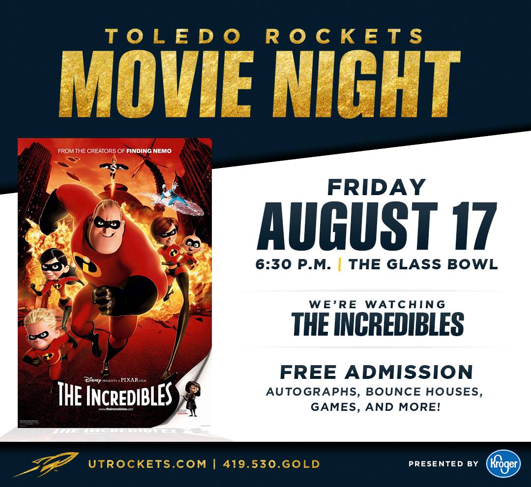Looking for something to do this Friday? Head to the Glass Bowl with your friends for movie night! #RocketNation #UToledo #WelcomeWeek