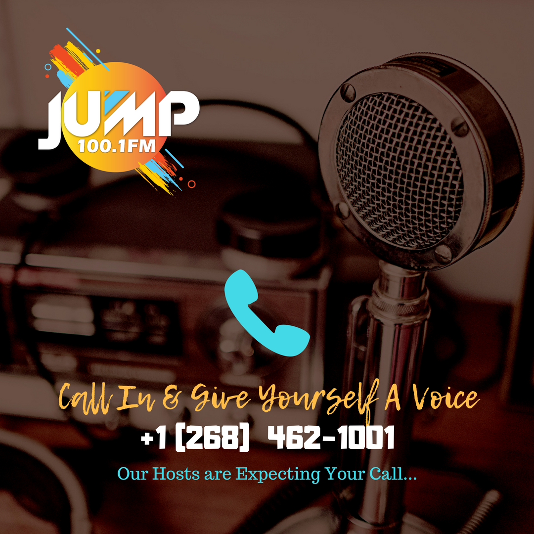 Jump_268's tweet photo. Call in to #Jump100FM today & voice your opinion as we cover the hottest topics in music, culture, fashion, and more... π±ππ»
.
πCall +1 (268) 462-1001 to be heard today!
.
#JumpFM #Jump268 #JumpAntigua #Jump #Antigua #Radio #CallIn #Music #TalkShow https://t.co/PUxaIBIXnT