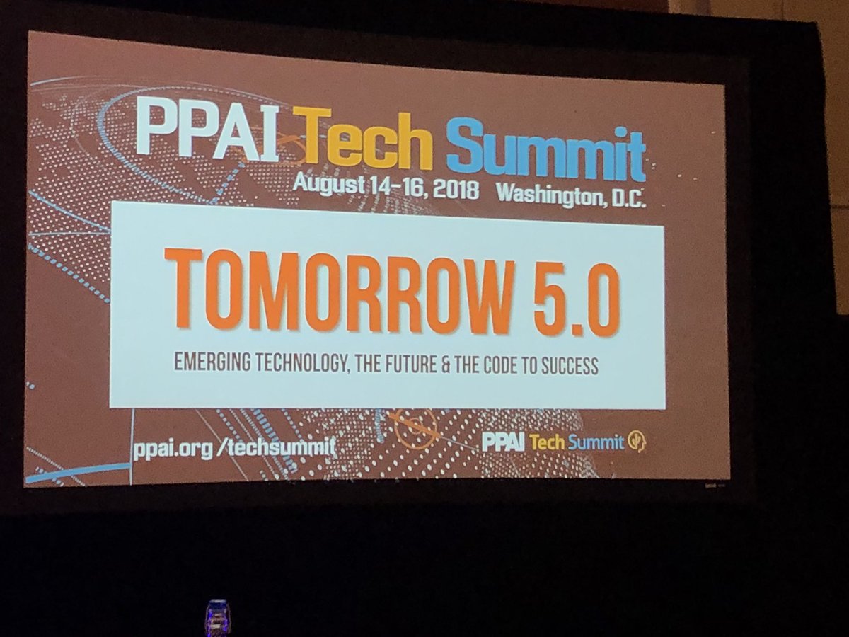 DistCentral's tweet photo. Kicking off Day One of the @PPAI_HQ Technology Summit with a look into the future with @IanKhanFuturist. #ppaitechsummit https://t.co/FsvfApL4HQ
