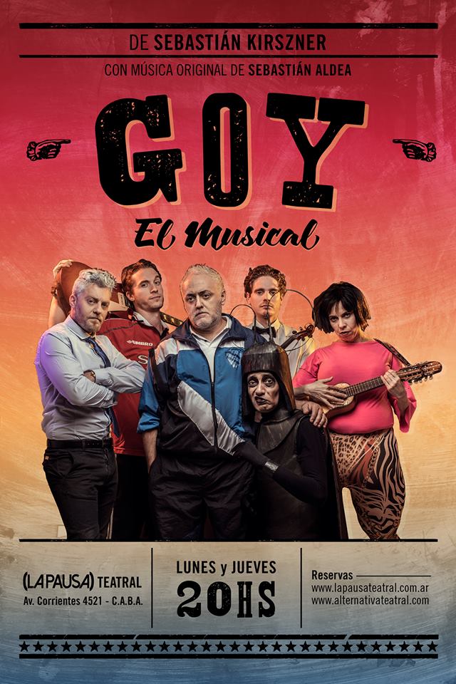 LilyConductora's tweet photo. Hoy a las 18 hs. en mi programa @LaHoradeLaNada, X @RADIOZONICA Prensa @DucheZarate, los actores Mariela Kantor y Luis de Almeida potagonistas de GOY, el musical. Libro y dirección: Sebastián Kirszner. Funciones: Lunes y jueves a las 20 hs.(La Pausa) Teatral  Av. Corrientes 4521 https://t.co/ndoLlwivYs