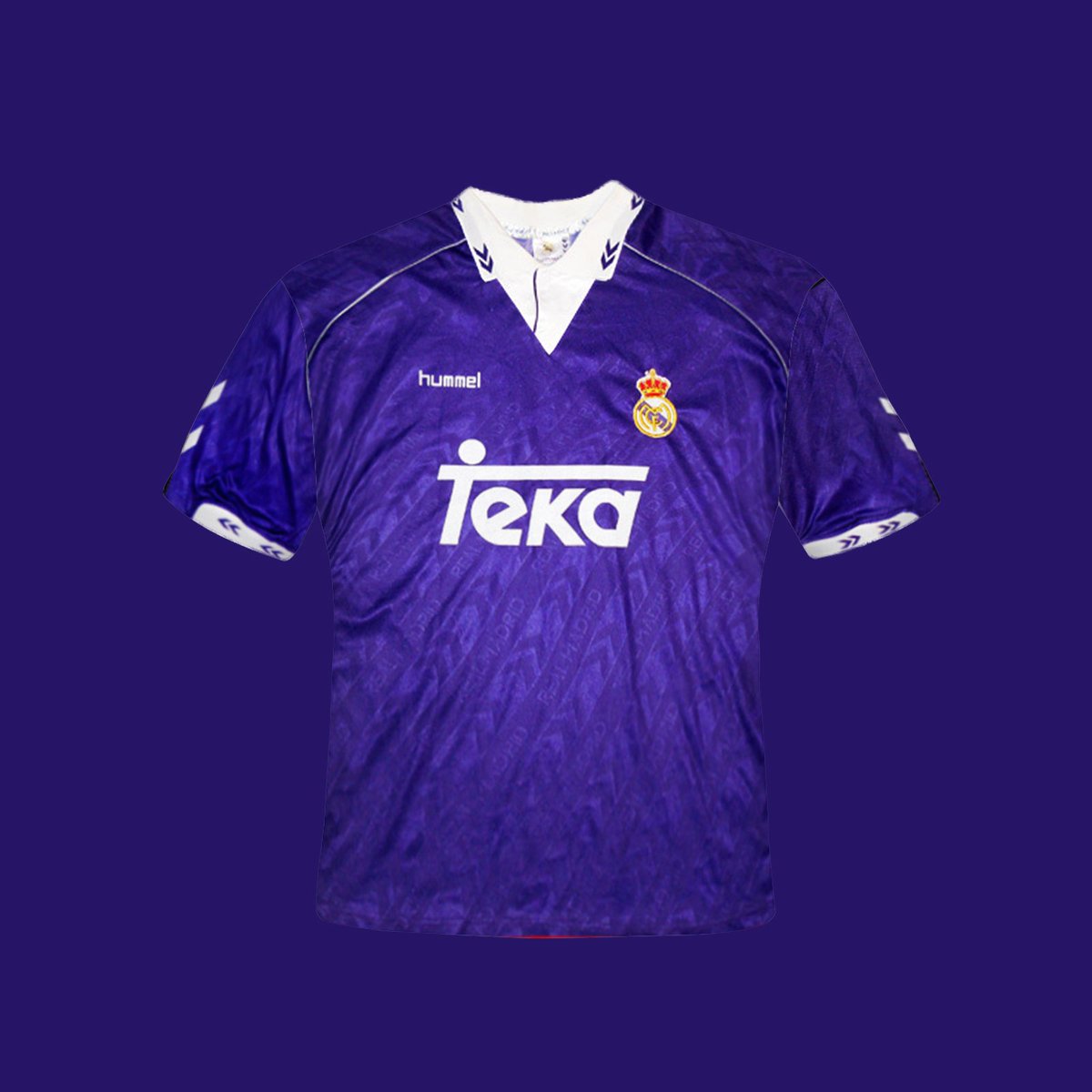 kommentar klamre sig deadline Classic Football Shirts on Twitter: "Real Madrid in Purple 1993 - Hummel  produced a purple away shirt in 1993 which didn't bring much luck as the  team slumped to 4th in La