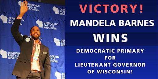 CandiceQuarles's tweet photo. Just when I think we donโt dream big enough....
Congrats to Mandela Barnes @MandelaForWI winning the Democratic Primary! ๐๐พ๐ญโ๐พ
Wisconsin Working Families Party @WIwfp @WorkingFamilies
@TheOtherMandela #ProgressivesWin https://t.co/T9dnZhCSef