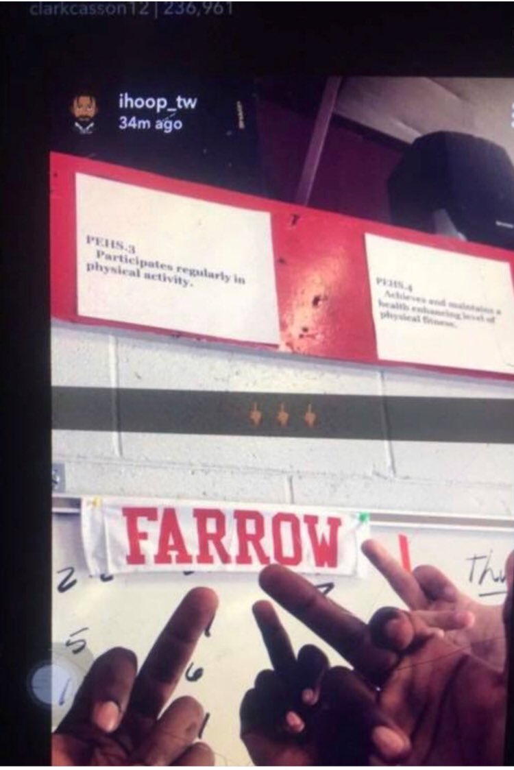 MrCoachVun's tweet photo. What kinda gang sign is hawkinsville throwing up and why is Nykeem’s name tag in red?? We only rock whit Purple and Gold baby...
#killtheville
#menvskids
#itaintevenclose https://t.co/qWWIYQt5nE