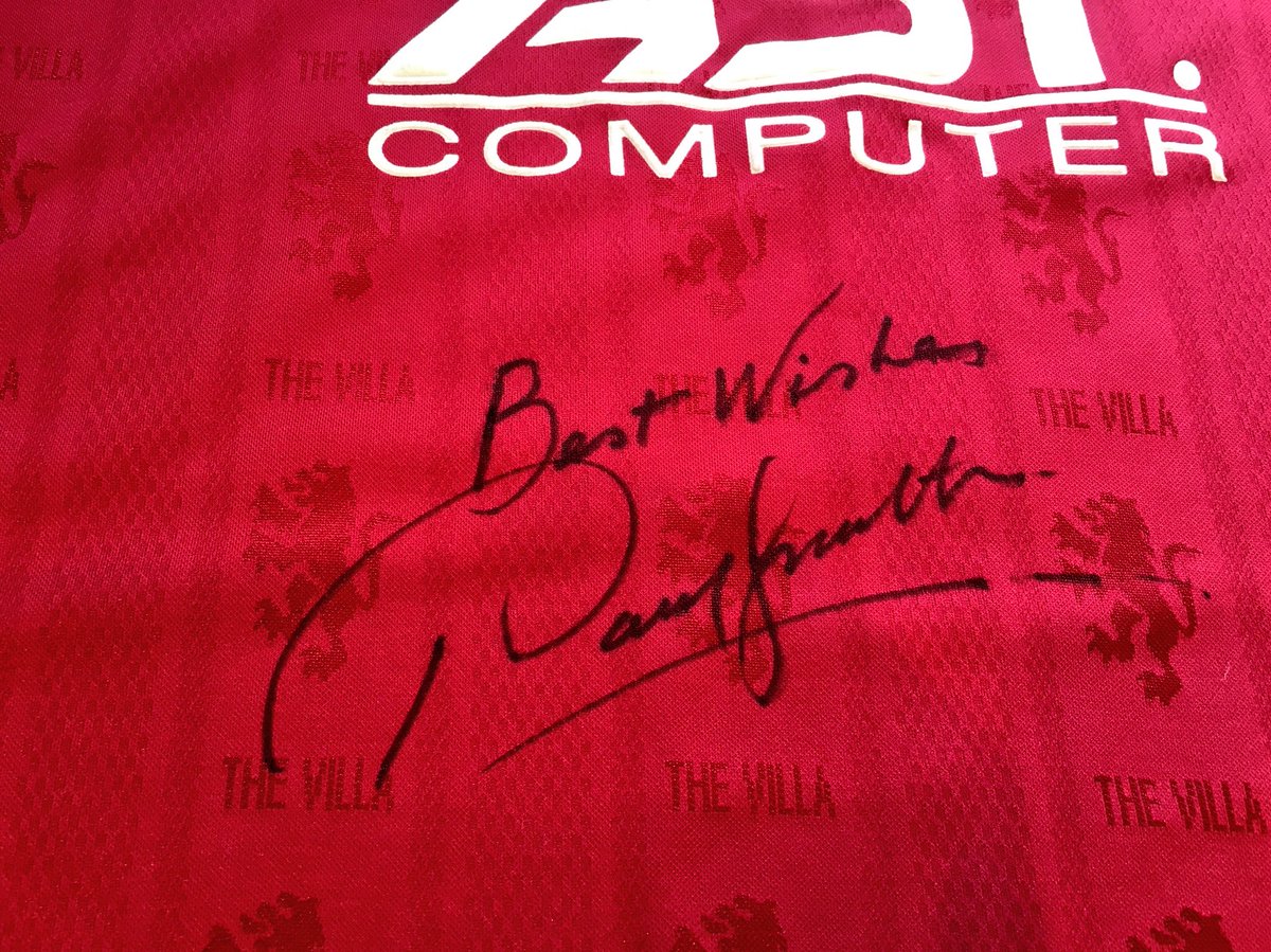 I’m auctioning my <a href="/AVFCOfficial/">Aston Villa</a> shirt recently signed by my Hero <a href="/Paulmcgrath5/">Paul McGrath</a>. All proceeds will go to my friend @gregburke83 to get his wife to Germany to get the cancer treatment she so badly needs. I will let it run till 26/8/18 6am. Please RT. #avfc #utv