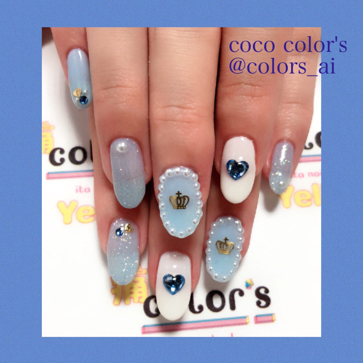 Color Sすずきあい お客様オーダー おそ松さんf6カラ松痛ネイル F6ライブツアーに向けて 楽しんできてくださいね 痛ネイル