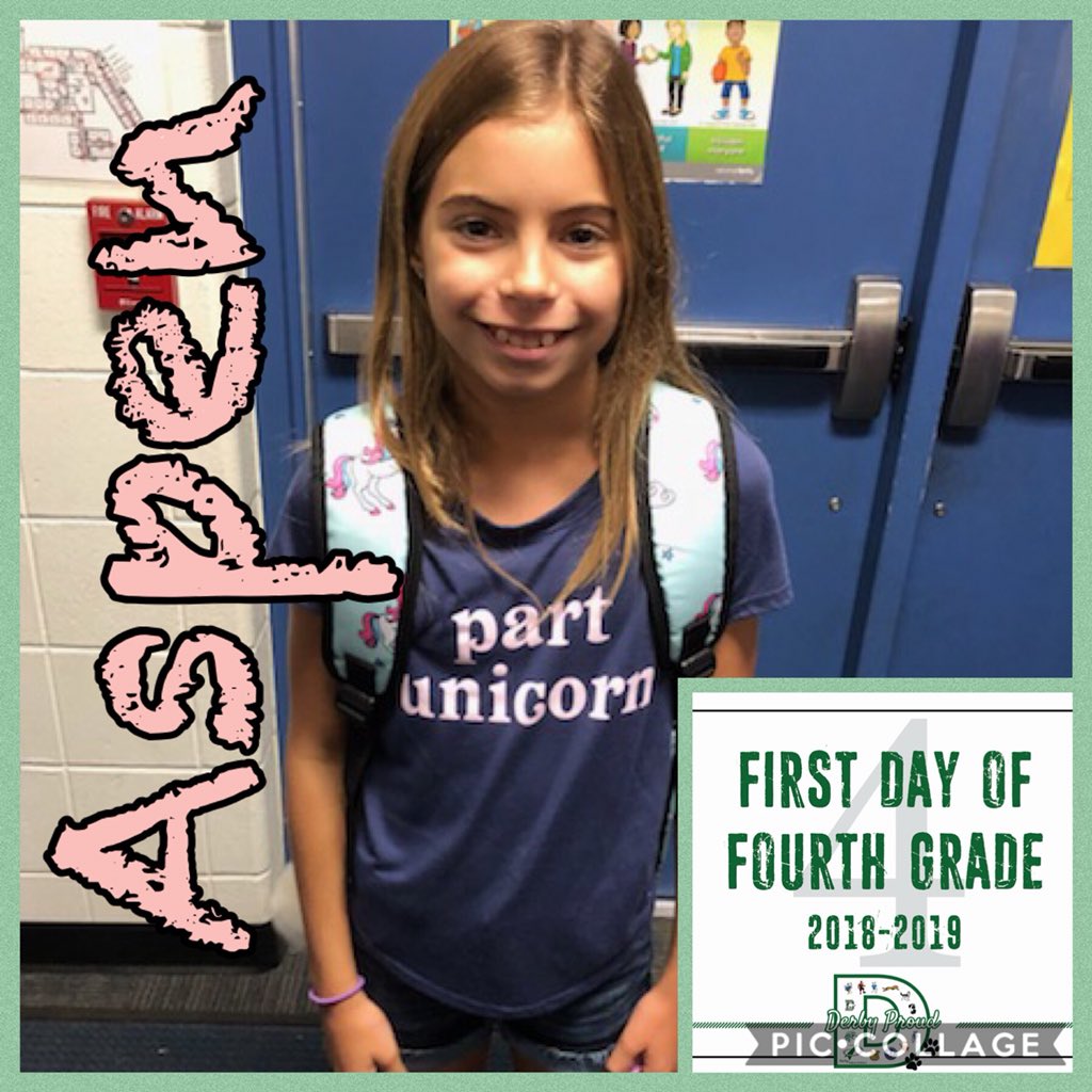 Mattgg1984's tweet photo. Can’t believe Aspen is starting 4th grade today! Have a great year kiddo and always know Daddy has your back. ❤️ #swaney #derbykid #aspen #daddysgirl https://t.co/jhC27Wvlmu