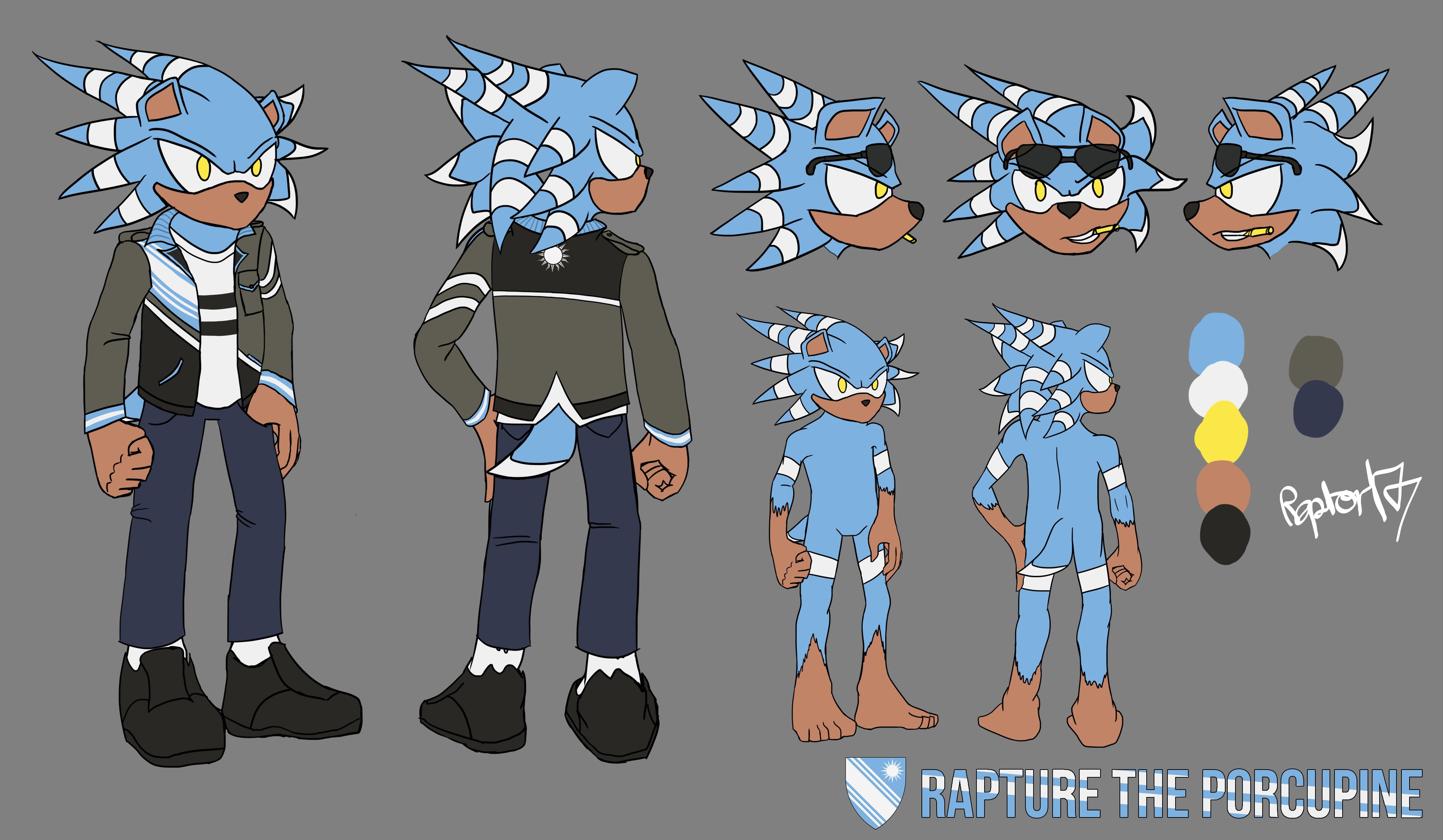 OUTDATED) Luke - Mobian Hedgehog OC by FiroPyro -- Fur Affinity [dot] net