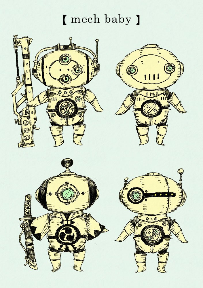 Uzivatel 大志 Na Twitteru Mech Baby Variation イラスト 絵 ロボット メカ Baby ボールペン 赤ちゃん Uzivatel 大志 Na Twitteru Mech Baby Variation イラスト 絵 ロボット メカ Baby ボールペン 赤ちゃん