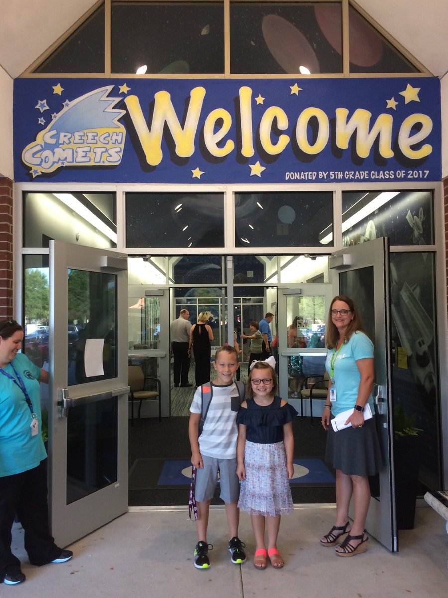 1st day back at Creech! <a href="/CreechElem/">Creech Comets</a>