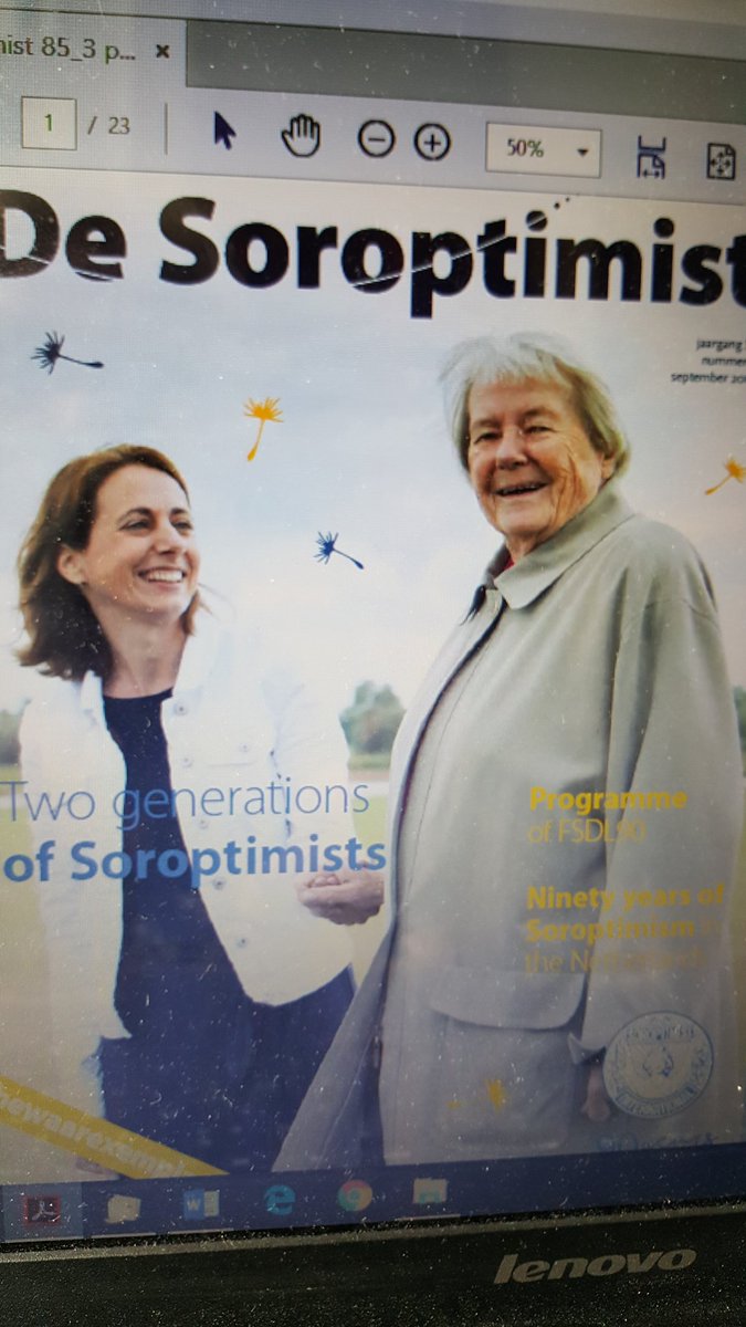 HelmaCoolman's tweet photo. Klusje bijna geklaard. Tweetalig lustrumnummer #DeSoroptimist klaar voor de laatste correctieronde.  Daarna kan het feest beginnen @FSDL90 @NLSoroptimist https://t.co/Jw83fPbKaz