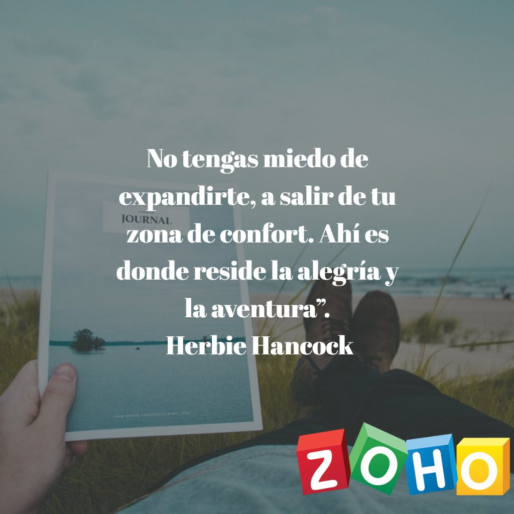 TecfullZoho's tweet photo. No temas a salir de tu zona de confort, puede ser mejor de lo que te lo imaginas #FelizMiercoles #Zoho #PartnersMéxico #CRM https://t.co/JVj7gxRZ5J