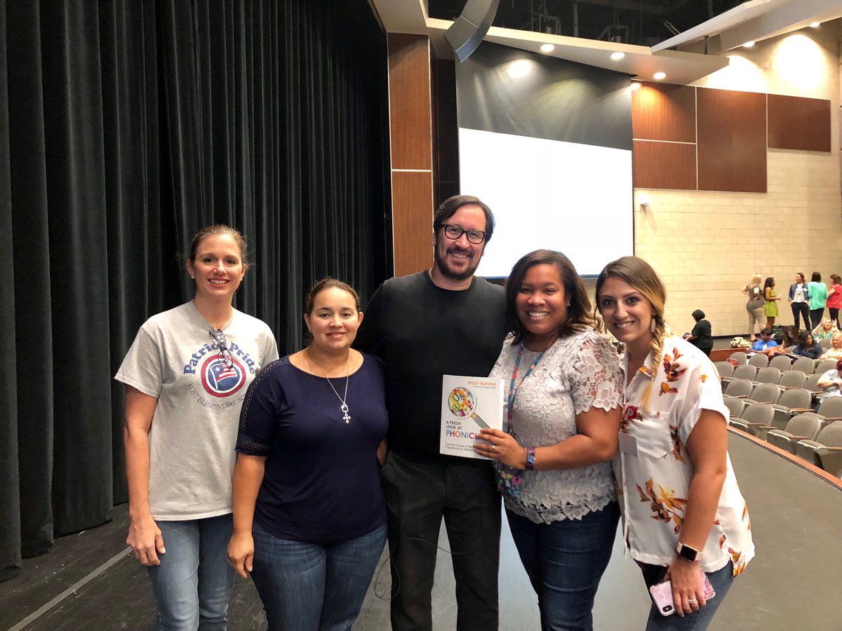 verdebowen's tweet photo. ⁦@CFISDPost⁩  2nd Grade getting excited about Phonics with  Wiley Blevins #literacyliftoff https://t.co/aJjvd8O4bV