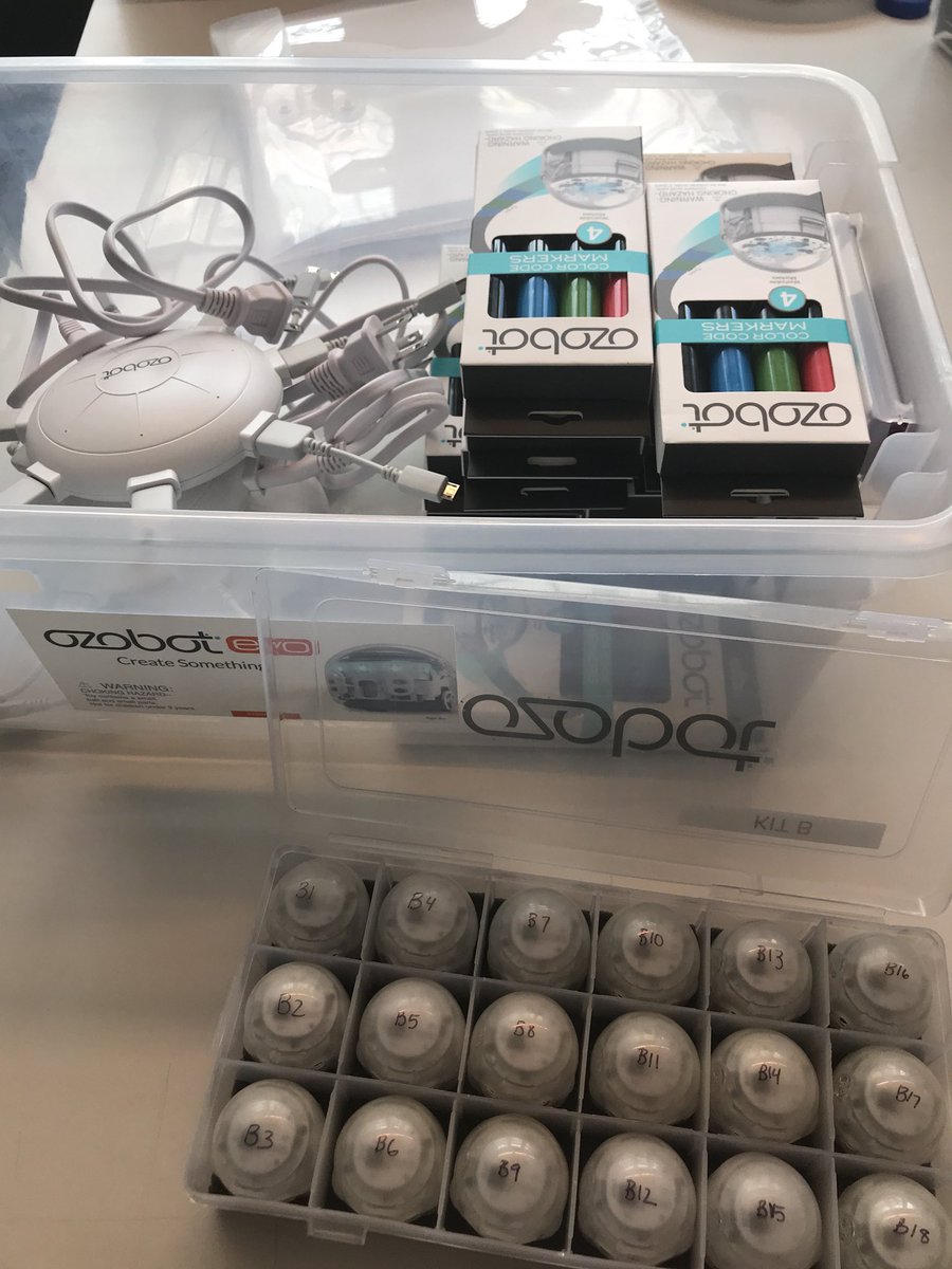 mrjgoren's tweet photo. So excited to use our new @Ozobot Evo kits with our second graders! #avenuesed #ozobot #EdTech https://t.co/fstkRjS62g