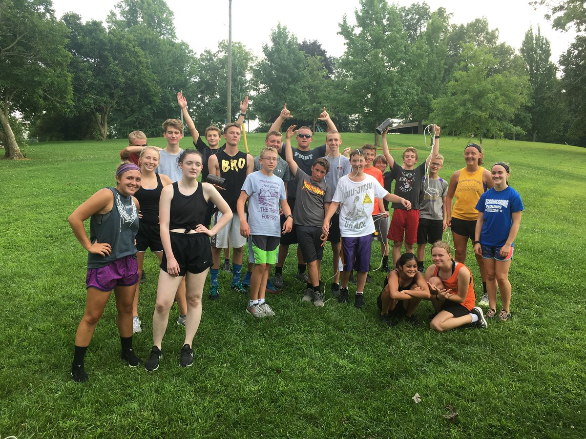 CalebSpinner's tweet photo. #JoinTheLine...only members of Mechanicsburg XC will understand this! https://t.co/PWVUJHcBUk