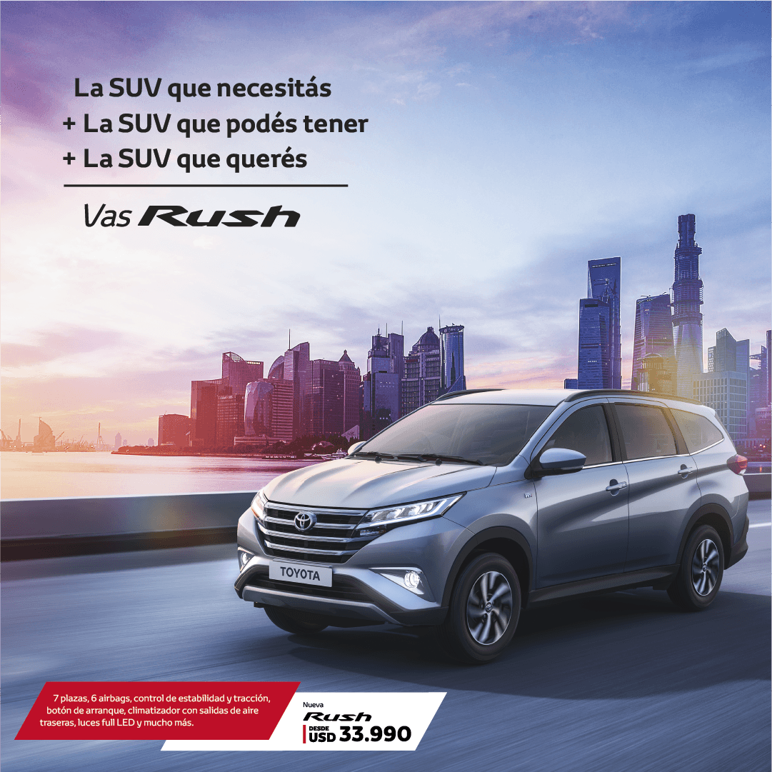 ¡Con nuestra RUSH no necesitás nada más!