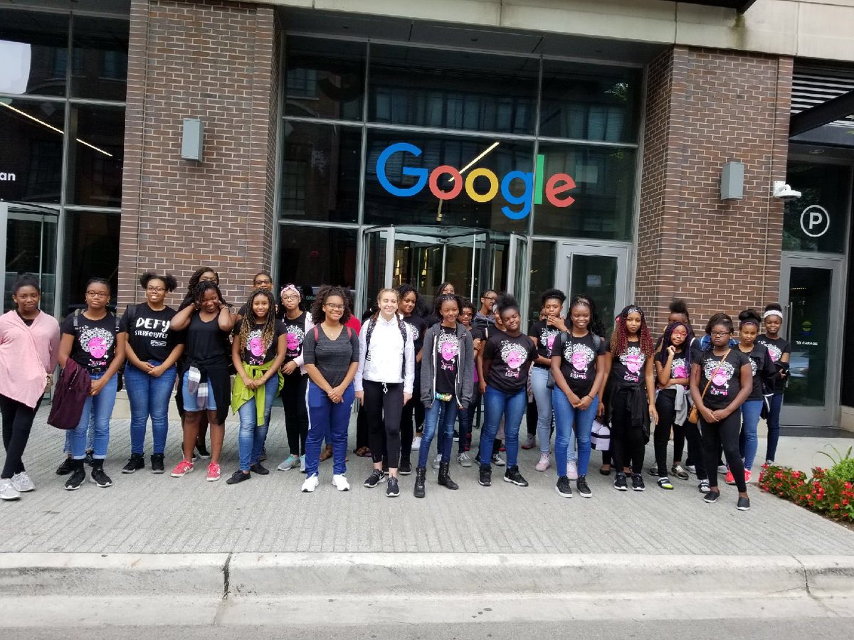 BlackGirlsCode's tweet photo. Google our Chicago campers have arrived! @Google #BGCsummerofcode2018 #capitalone https://t.co/QePtE80q3U