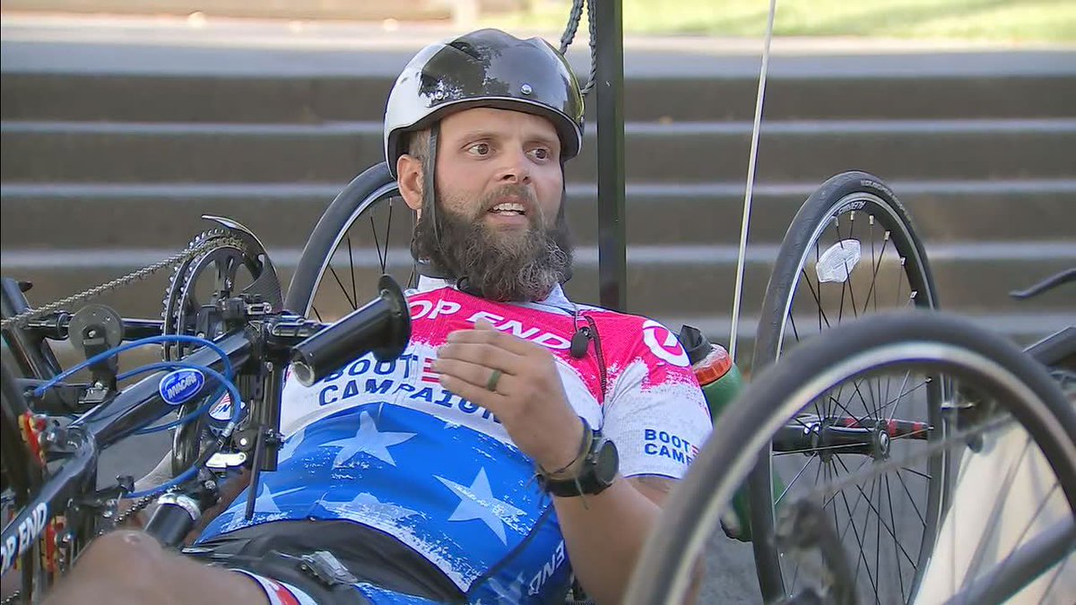 Paralyzed vet Ricky Raley hand-cycles 1500 miles to raise mental health awareness for veterans @BootCampaign @rickyraley #raleyroadtrip fox5dc.com/good-day/paral…
