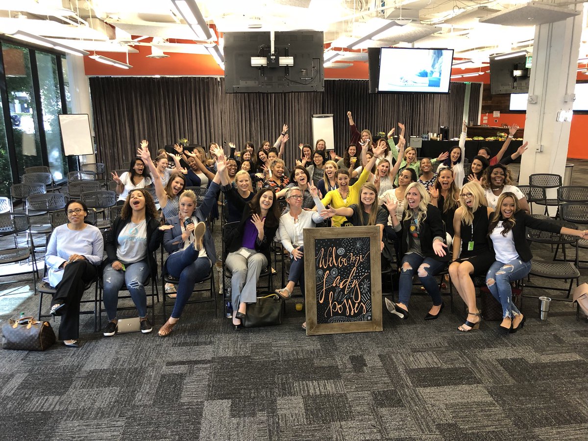 ATLTechVillage's tweet image. This group of women is spending this morning learning from @kc_houghton at the Women + Tech Workshop! 👊🏼👊🏽👊🏾 #girlboss