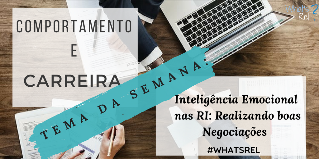 whatsrel's tweet photo. Você sabe o que é Inteligência Emocional? Conheça mais sobre esse assunto e saiba como desenvolver e utilizar essa habilidade a seu favor nas suas próximas negociações.
Acesse :https://t.co/wj2kdxjeES
#whatsrel #ri #relaçõesinternacionais #inteligênciaemocional #negociações https://t.co/AnYS8cGzTv