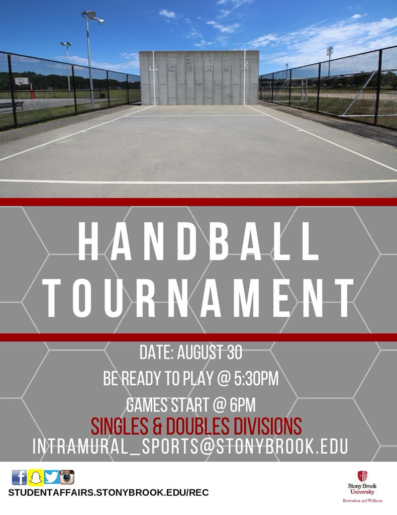 SBUCampusRec's tweet photo. New semester? New goals! Grab some friends and sign up now for some of these games to kick off your semester! https://t.co/eHX2z9j4mk