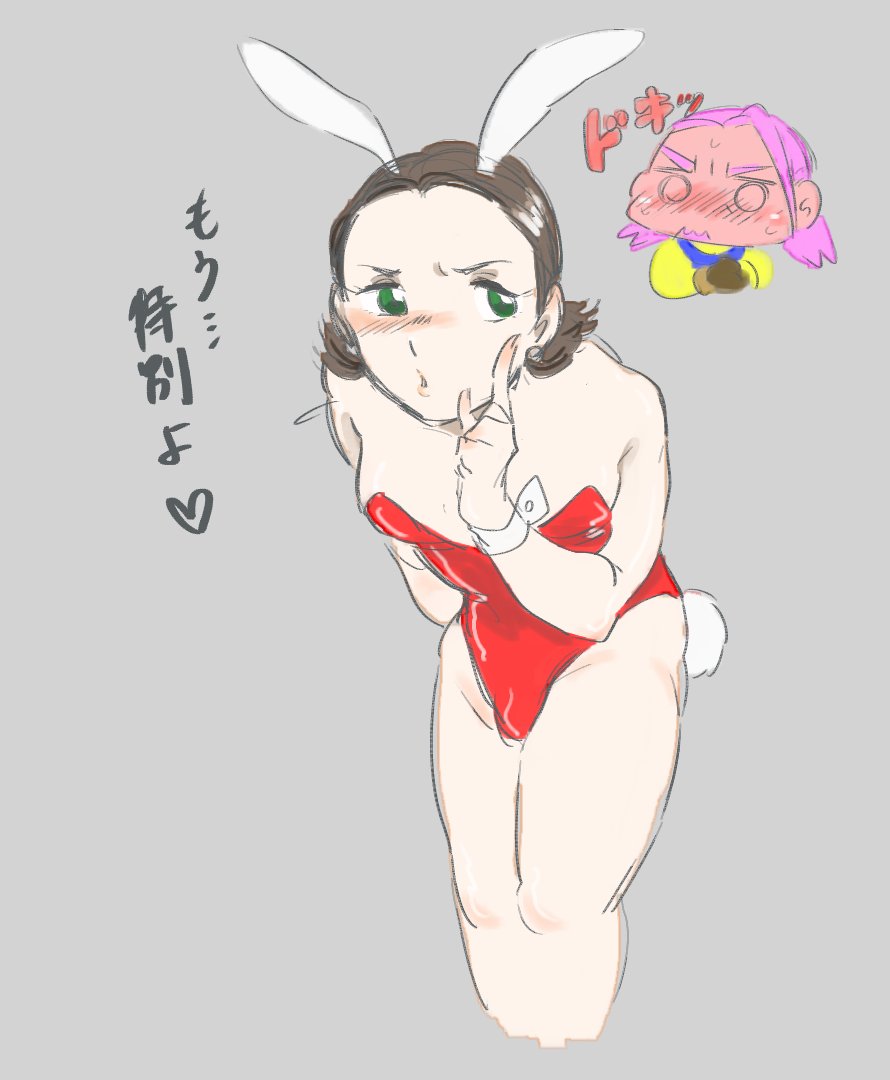 バニーちゃん、グレシル
(赤いバニースーツは私の趣味)