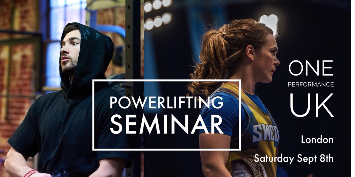 Powerlifting superstar Isabella von Weissenberg and coach Jim Elli partner up to deliver 5 hours of theoretical and practical knowledge bombs here at OPUK Richmond. Contact us for tickets, places limited! #powerlifting