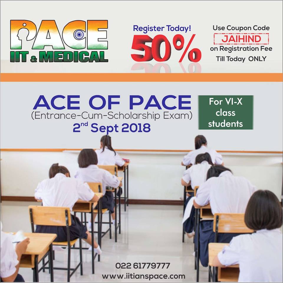 IITians_PACE's tweet photo. Grab The Opportunity Today.
ACE OF PACE
2nd Sept. 2018
Use Coupon Code JAIHIND
https://t.co/oaCRvpSEhc
#ACEOFPACE #2ndSept.2018 #JAIHIND #CouponCode https://t.co/buBX0tvKo1
