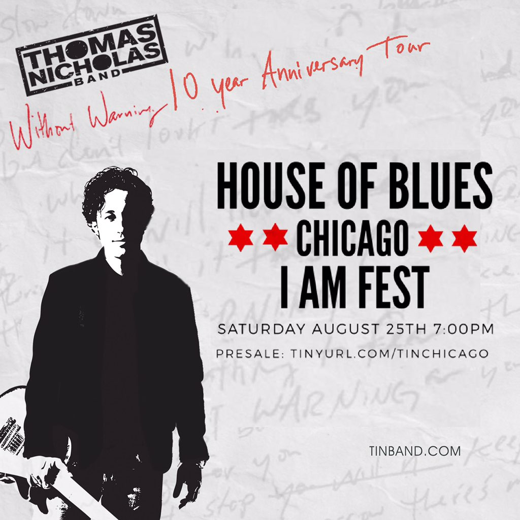 IAMFESTchicago's tweet photo. Meet &amp; Greets/ Gen Admission tickets to see "Rookie of the Year" &amp; "American Pie" star THOMAS IAN NICHOLAS are on sale now! @TINBand will be performing an acoustic show to close out the night of the 10th Annual @IAMFESTchicago on SAT, AUG 25 at @HOBChicago https://t.co/cPo8V5Xz7v https://t.co/SeENEry0CG