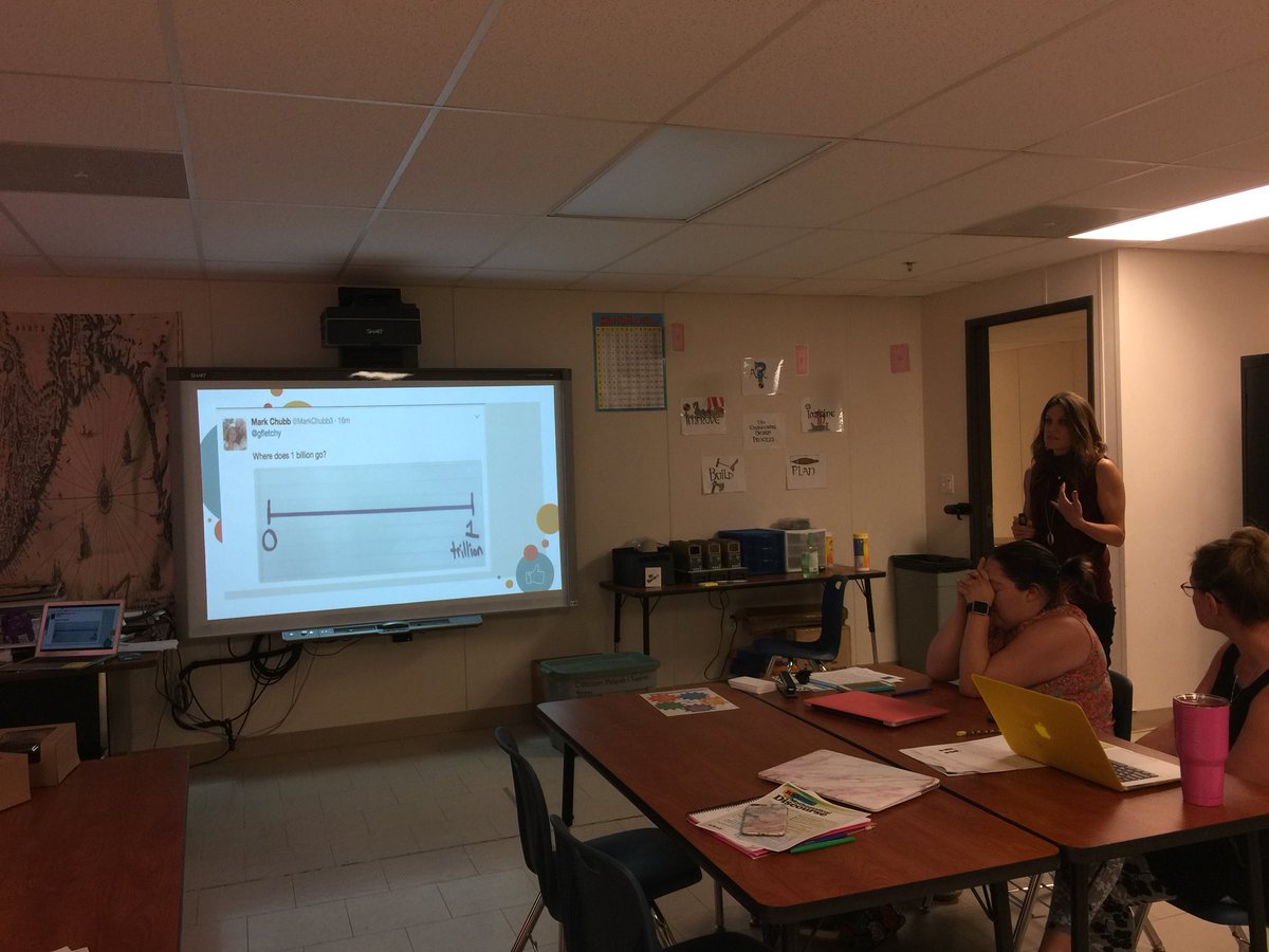PBSTEMLeader's tweet image. @UTPBSTEMAcademy #MathLeader Candi Sikes presents problem-based learning to teachers.