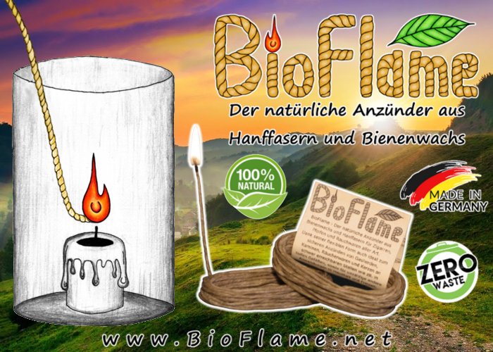 BioFlame_net's tweet photo. BioFlame - Der natürliche Anzünder aus Hanffasern und Bienenwachs, auch ideal zum Anzünden von schwer erreichbaren Kerzen, Campingkochern uvm.! 🔥
Erhältlich in gut sortierten Tabak-,Pfeifen-, Zigarrenläden &amp; Headshops oder online unter https://t.co/NvNoTIa59v

Made in Germany https://t.co/apd3WIEADD
