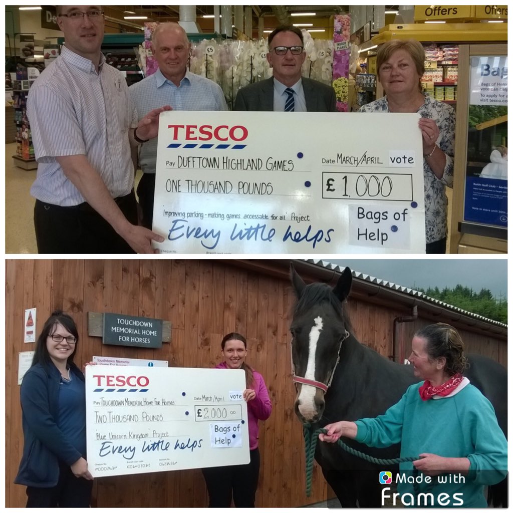 <a href="/TescoKeithmoss/">Tesco Keith</a> Are looking for applications for our #bagsofhelp grant scheme more info tesco.com/bagsofhelp here are some of our winning 29 projects sharing over £80,000 so far #makingadifference