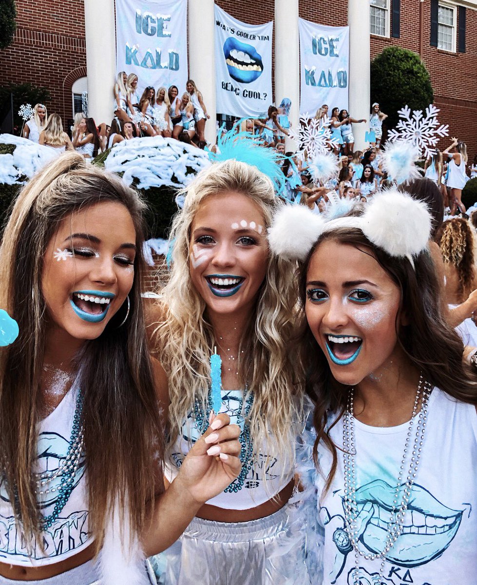 UGAKappaDelta's tweet photo. Bid Day festivities !! What’s cooler than being cool.. ICE KΔLD ❄️ https://t.co/MXQSNAqO84