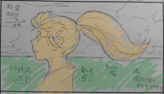 葉摘田緒 絵コンテの絵は省略した絵なので 原画マンはキャラクター設定画に合わせて レイアウト用紙 にこんな絵を描きます T Co 7tpzehvfug Twitter