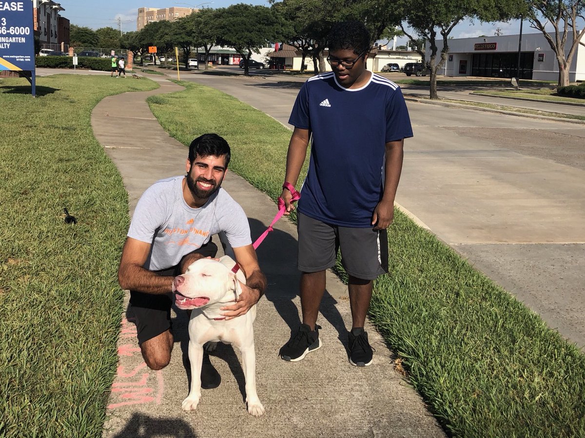 🐶😍  Kevin Garcia volunteering out at @HOUPetsAlive this morning with Dynamo and @HoustonDash players and staff! https://t.co/mFDoI25ef6