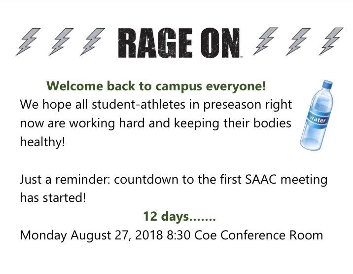 Keep working. See everybody in 12 days. #SAACisBAAC