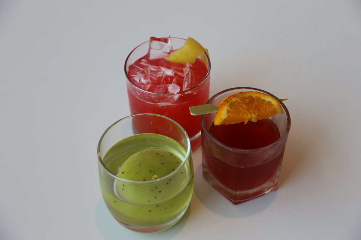 FikaASI's tweet photo. We’re all athirst over these new cocktails on our menu! The Green Way, Raspberry Mode and Bitter Björn are as delicious as they are beautiful. Try one (or all) today for #AfterWorkWednesday – the @AmSwedInstitute is open ‘til 8! https://t.co/sx2jV96xB0