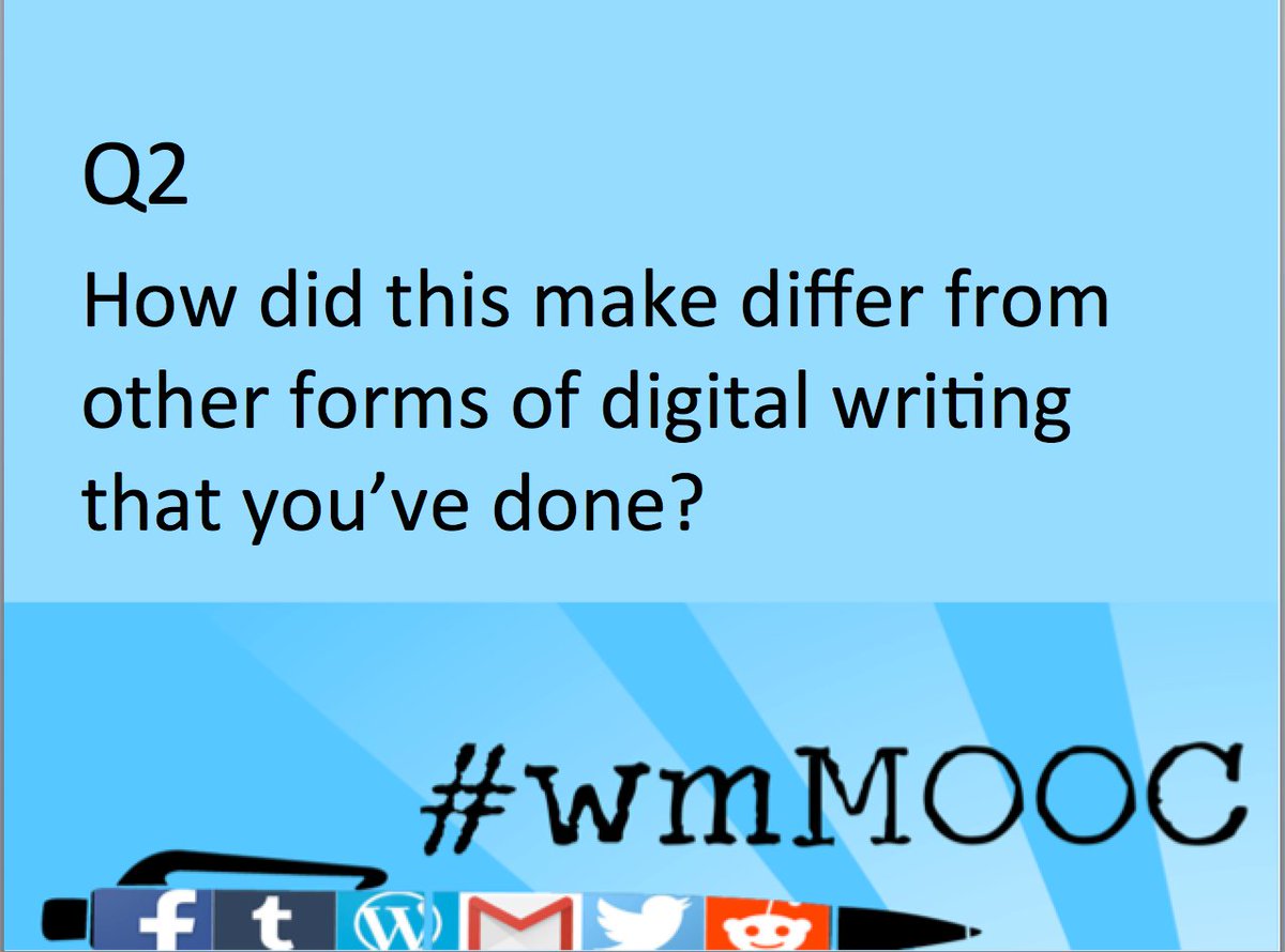 wmMOOC's tweet photo. On to Q2! Remember to use A2 and #wmMOOC in your post. https://t.co/MwZUc1ybVV