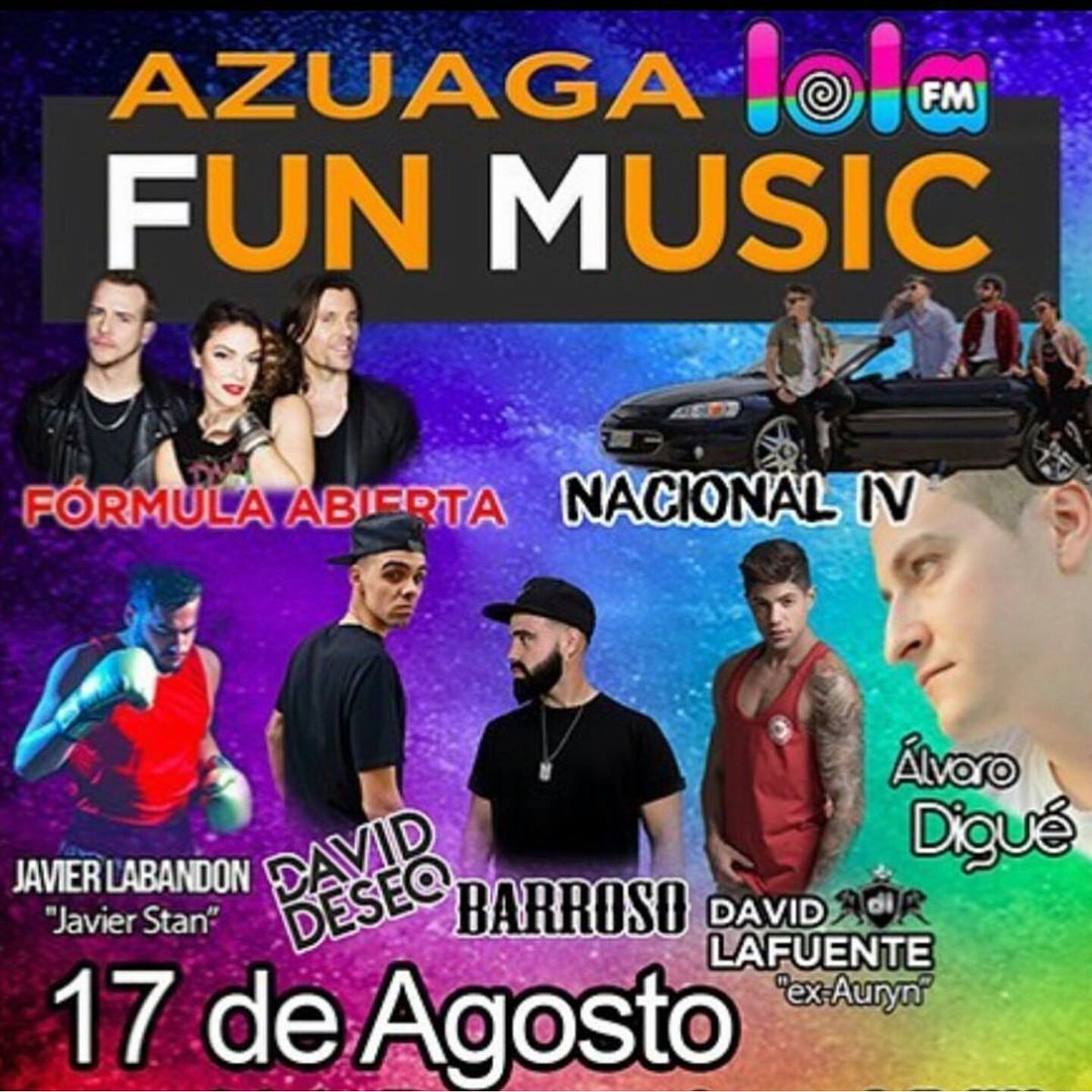 ayelensebastian's tweet image. Y pasado mañana @DavidLafuente estará en Azuaga (Badajoz) en el #FunMusic de @radiololafm con artistas como #DavidDeseo o @alvarodigue

En el Parque Juan XXIII a partir de las 23:00h